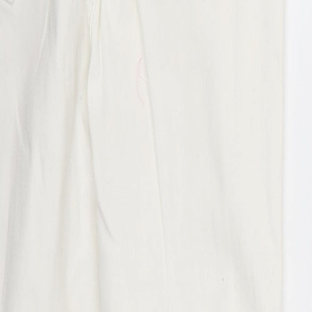 new lok Womens White Skinny Jeans Size 10 L28 in