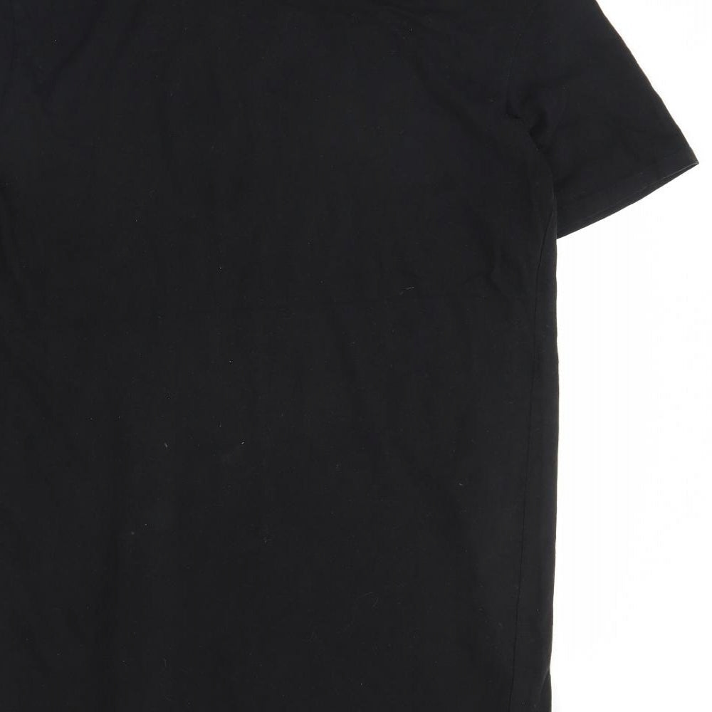 Divided Womens Black T-Shirt Dress Size 6 - NASA