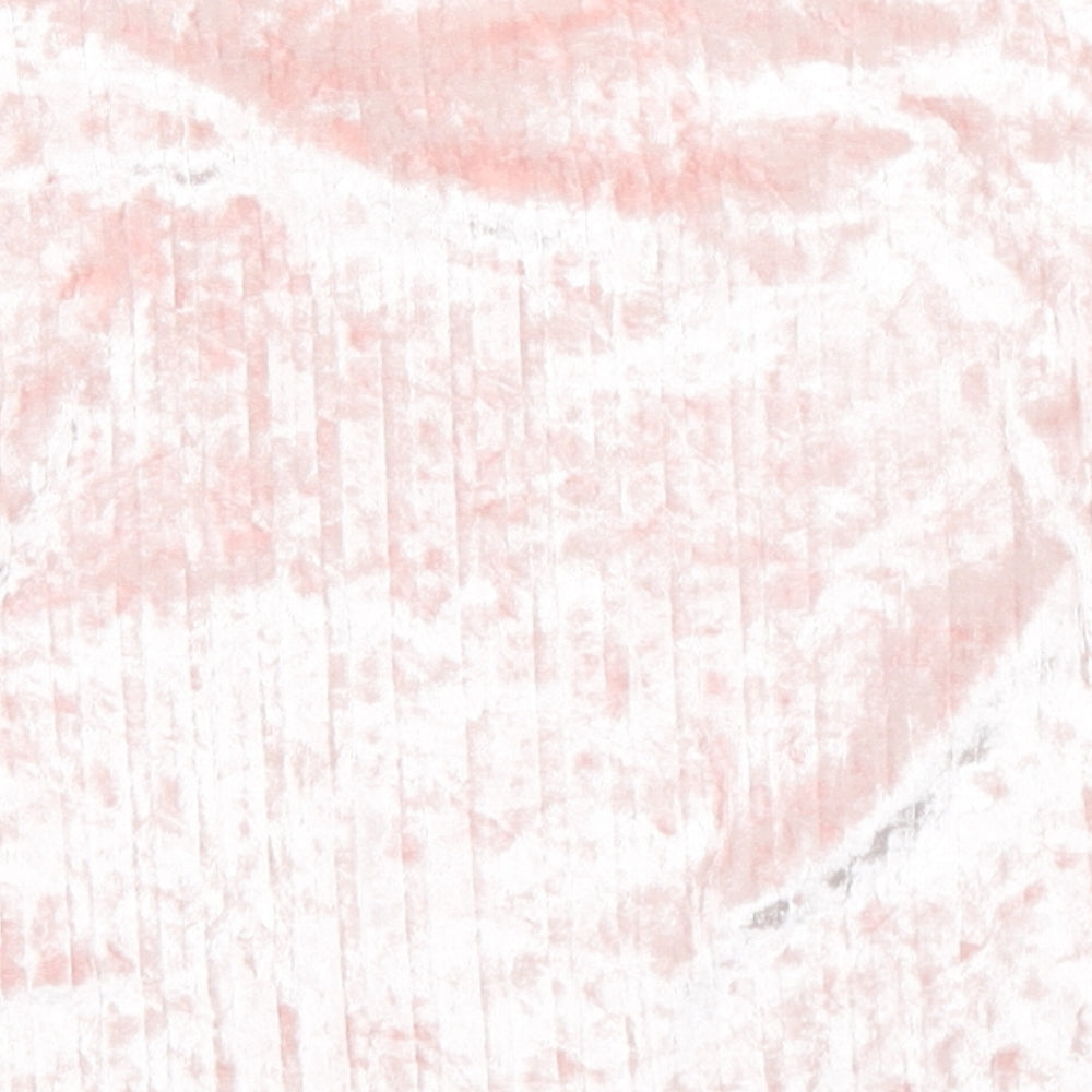 Minoti Girls Pink Velour Basic T-Shirt Size 5-6 Years
