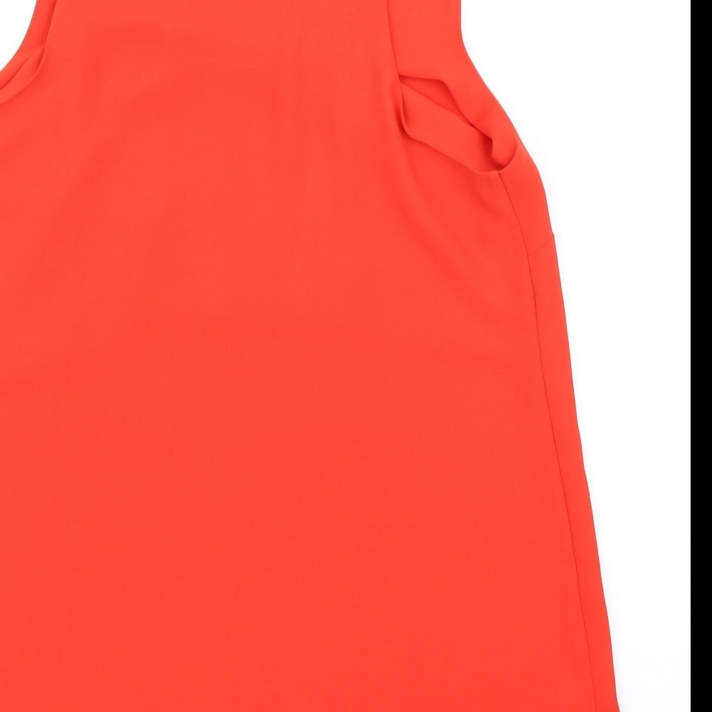 Papaya Womens Red Basic Blouse Size 10