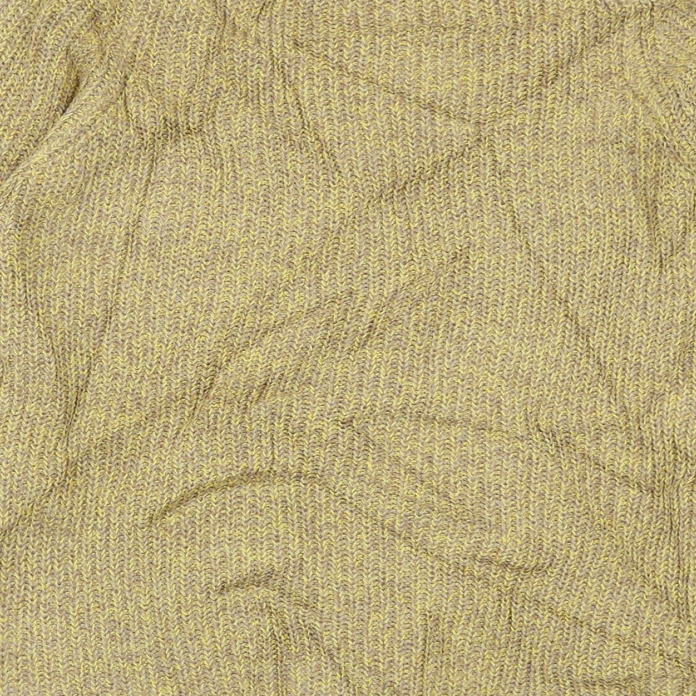 Pull&Bear Womens Yellow Pullover Jumper Size 10