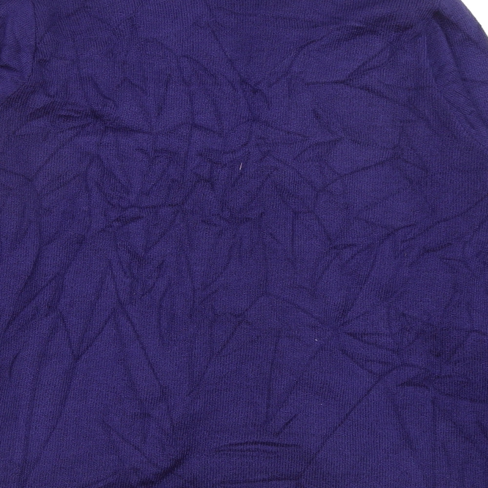 keeno Womens Blue Pullover Jumper Size M
