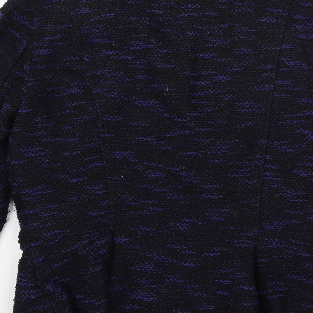 Divided by H&M Womens Blue Striped Jacket Size 14