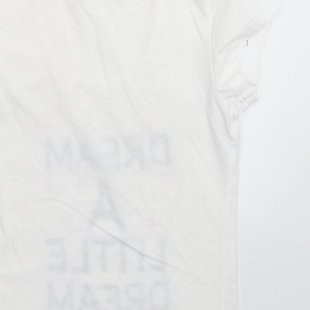 Adore Womens White Basic T-Shirt Size S