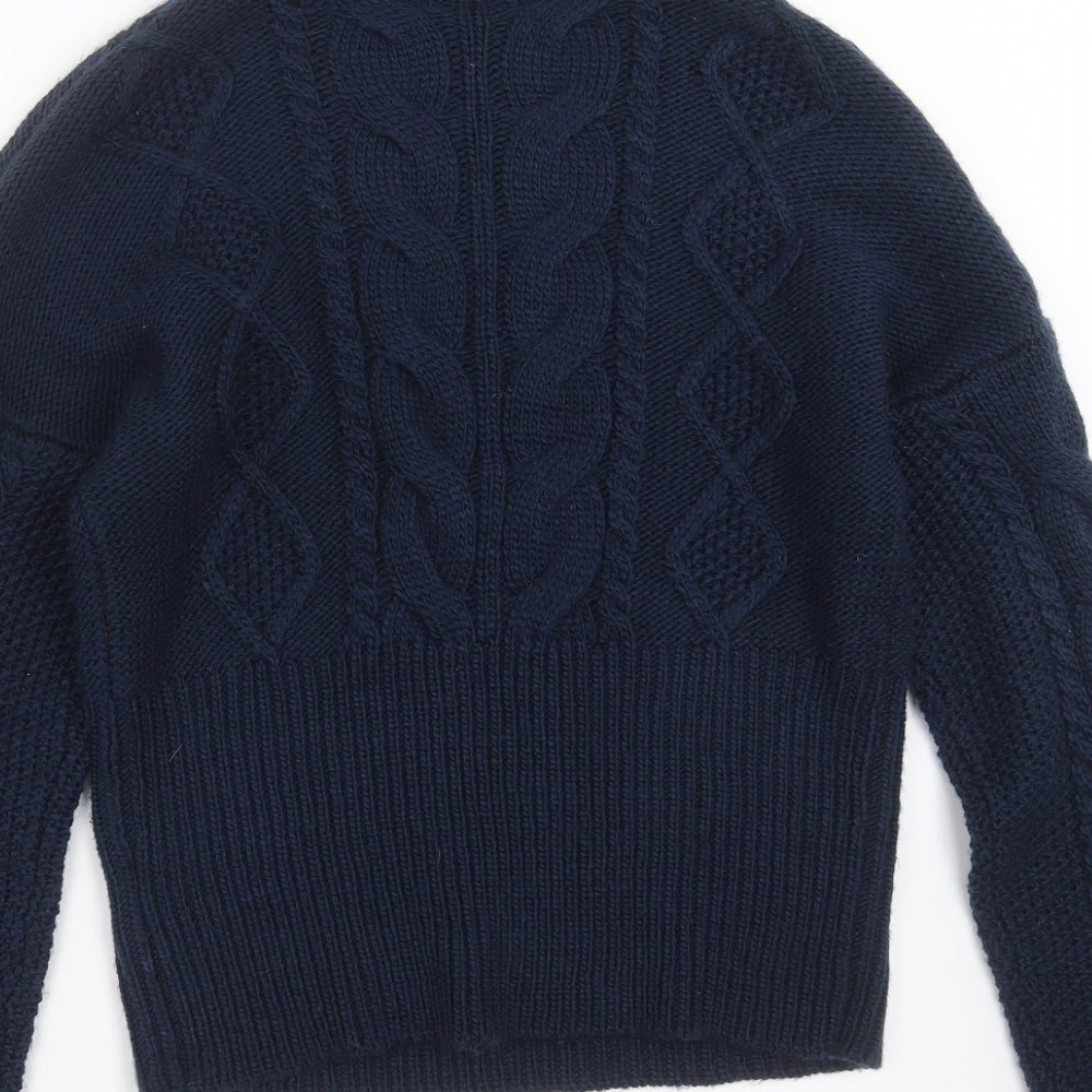 Fashion Union Womens Blue Knit Pullover Jumper Size 12