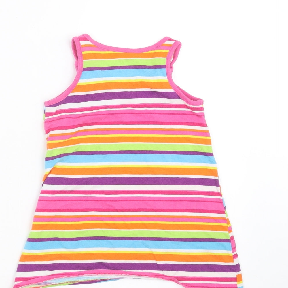 1989 Place Girls Multicoloured Striped Basic T-Shirt Size 2 Years