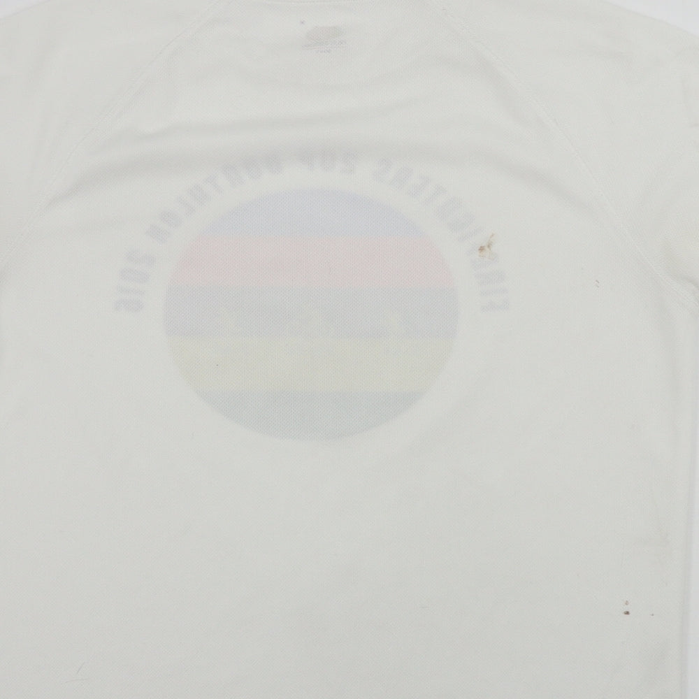 Fruit of the Loom Womens White Basic T-Shirt Size M