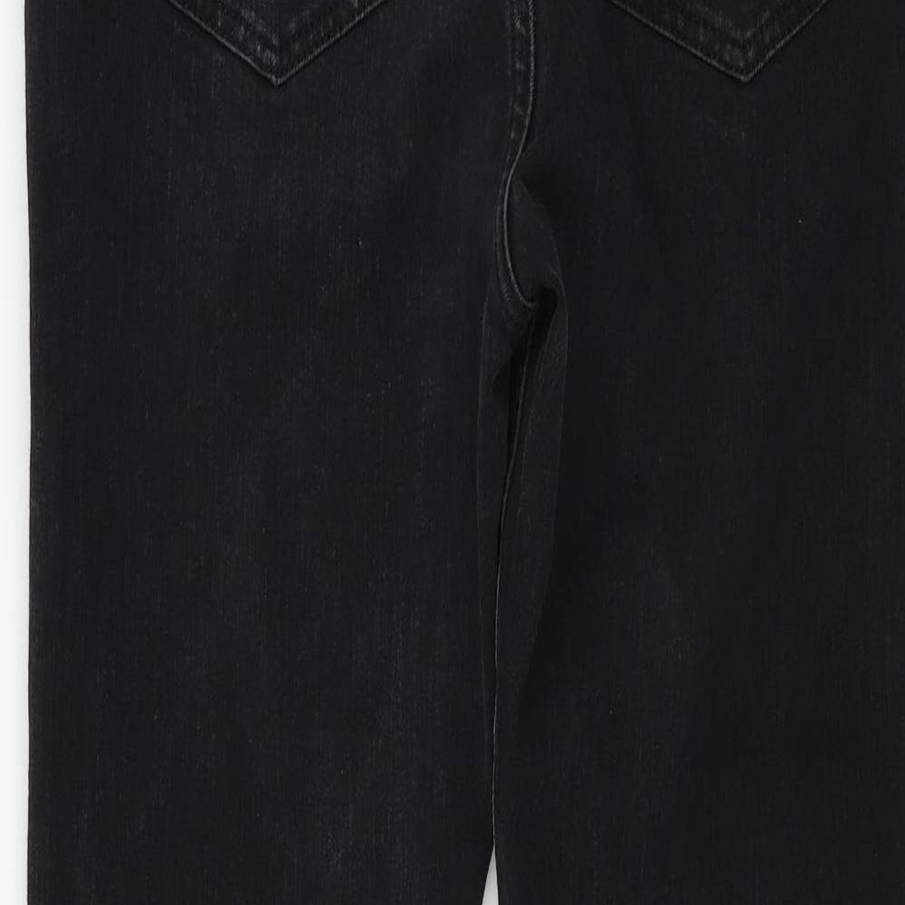 Marks and Spencer Womens Black Houndstooth Skinny Jeans Size 12 L24 in
