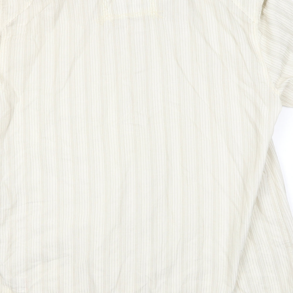 NEXT Mens Beige Button-Up Size L