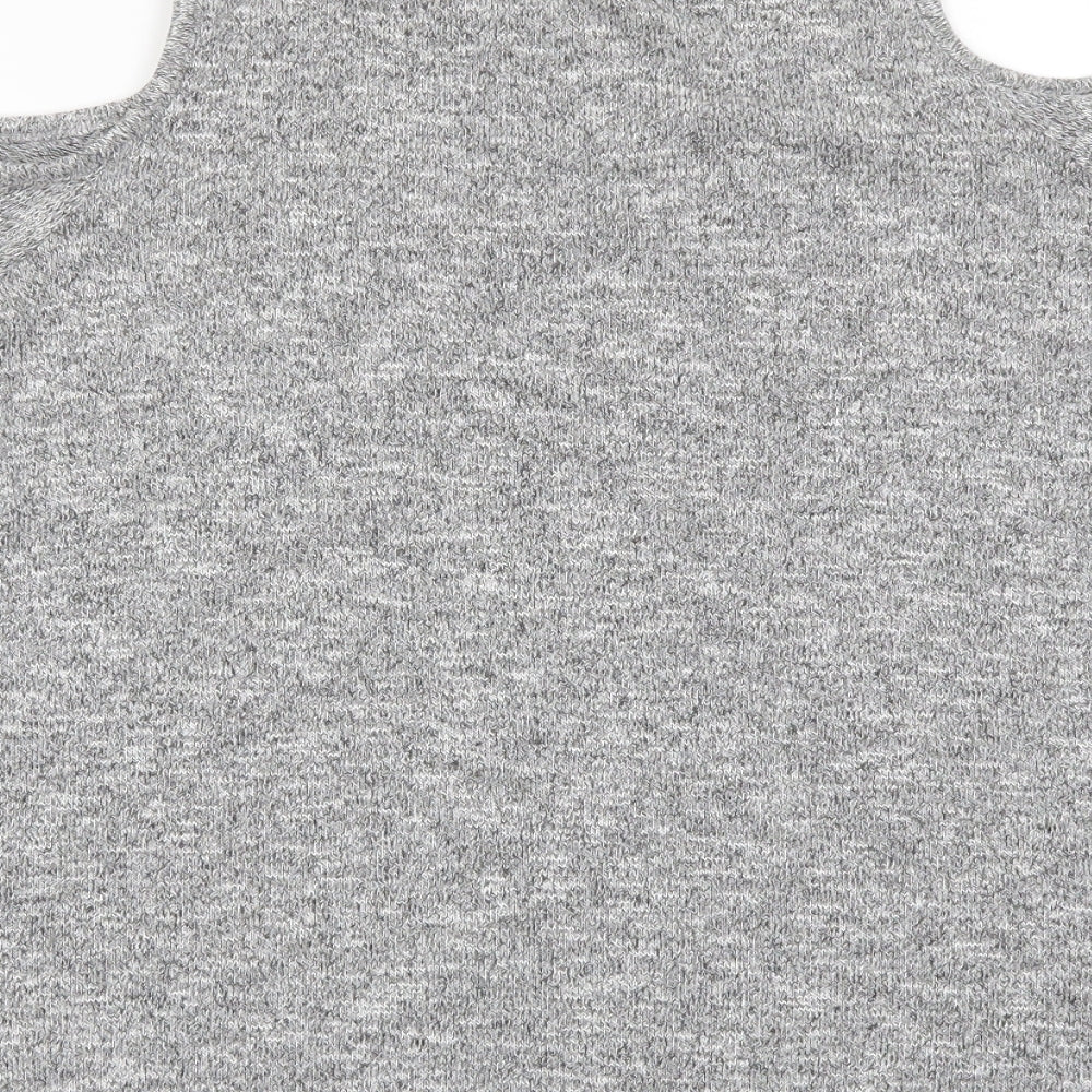 New Look Womens Grey Pullover Jumper Size 8
