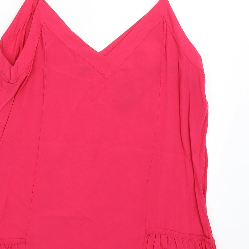 Warehouse Womens Pink Basic Tank Size 14