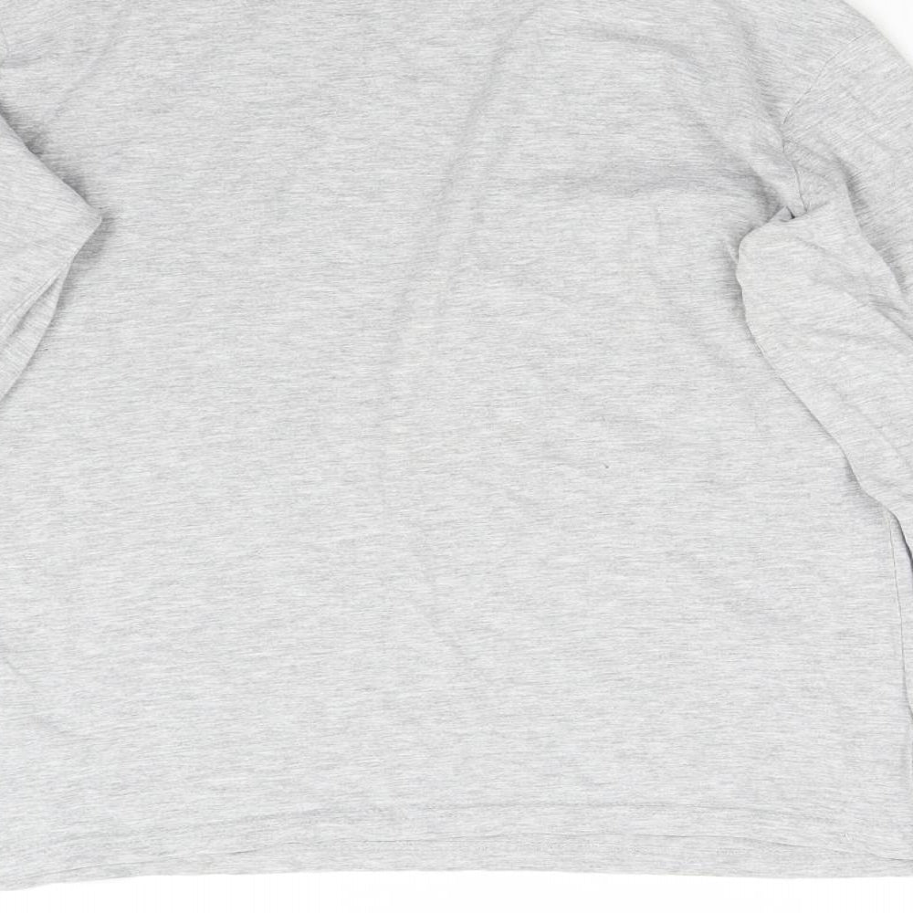 Up Fashion Womens Grey Basic T-Shirt Size XL