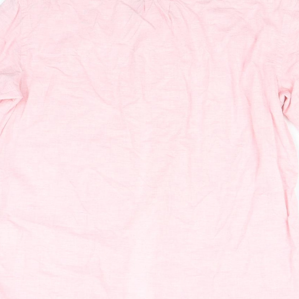 H&M Mens Pink Button-Up Size S