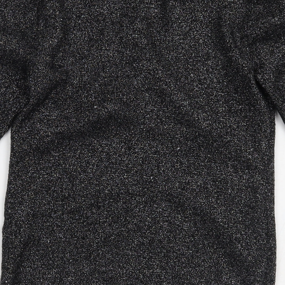 M&Co Womens Silver Basic Blouse Size 10