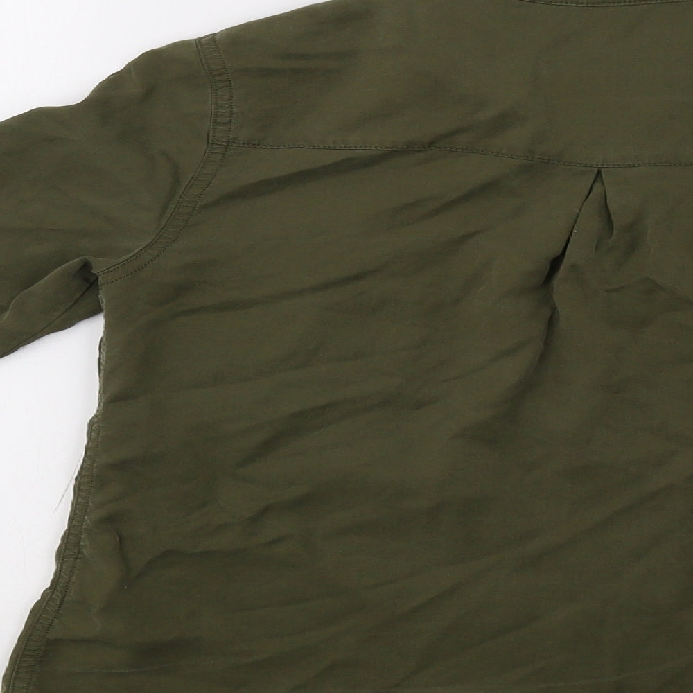 New Look Girls Green Basic Button-Up Size 12 Years