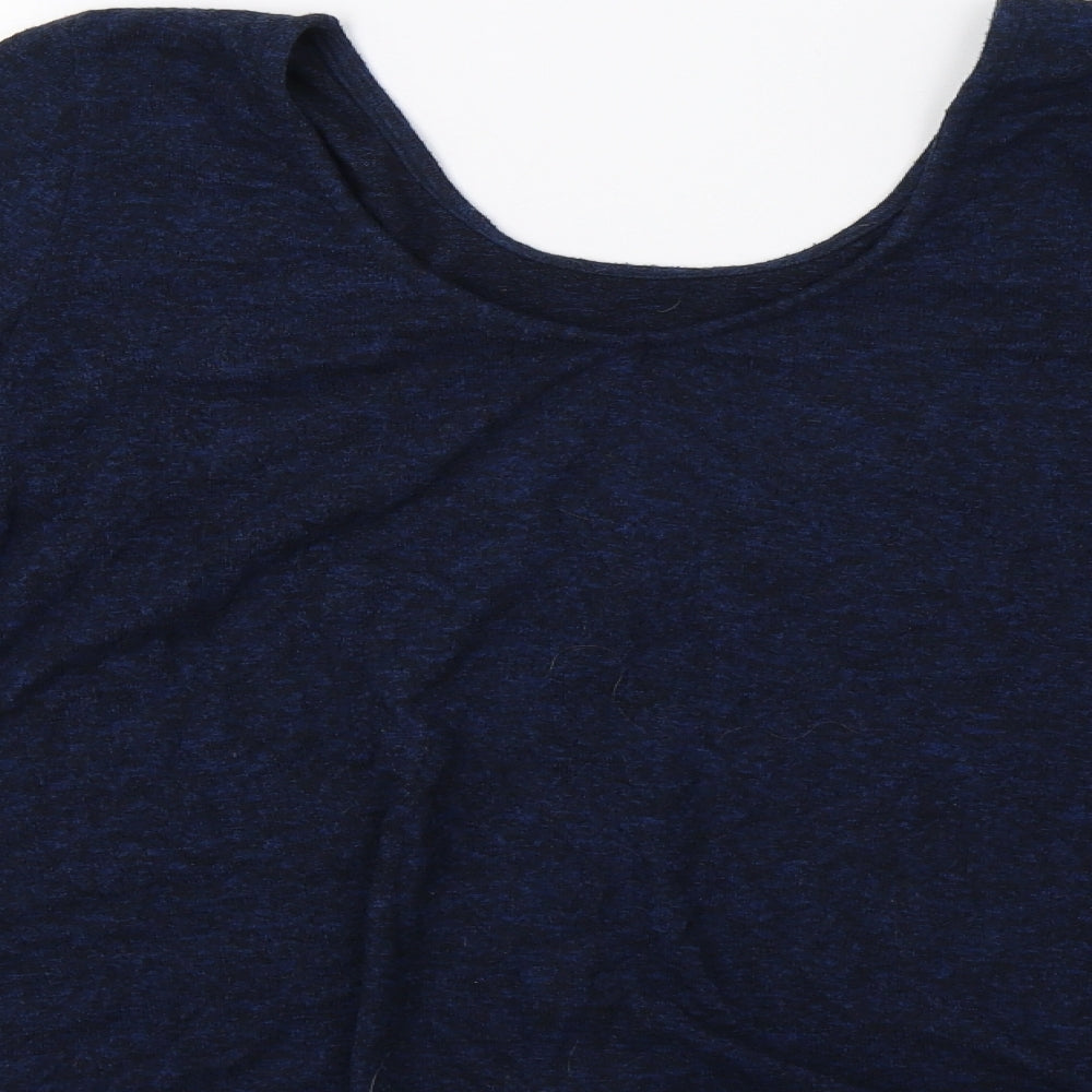 Akemi+Kin Womens Blue Pullover Jumper Size S