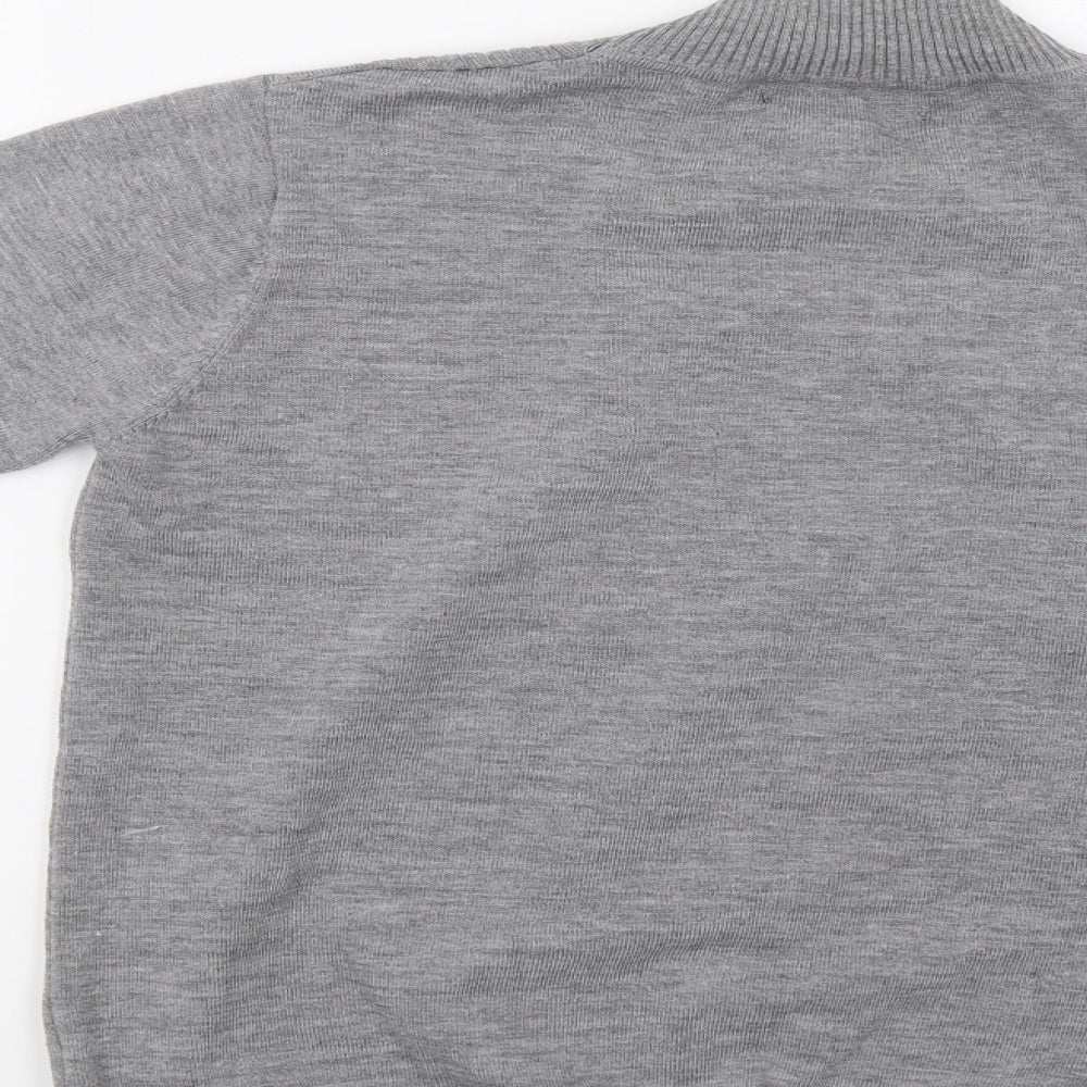 Lian Womens Grey Pullover Jumper Size M - Sequin Detail