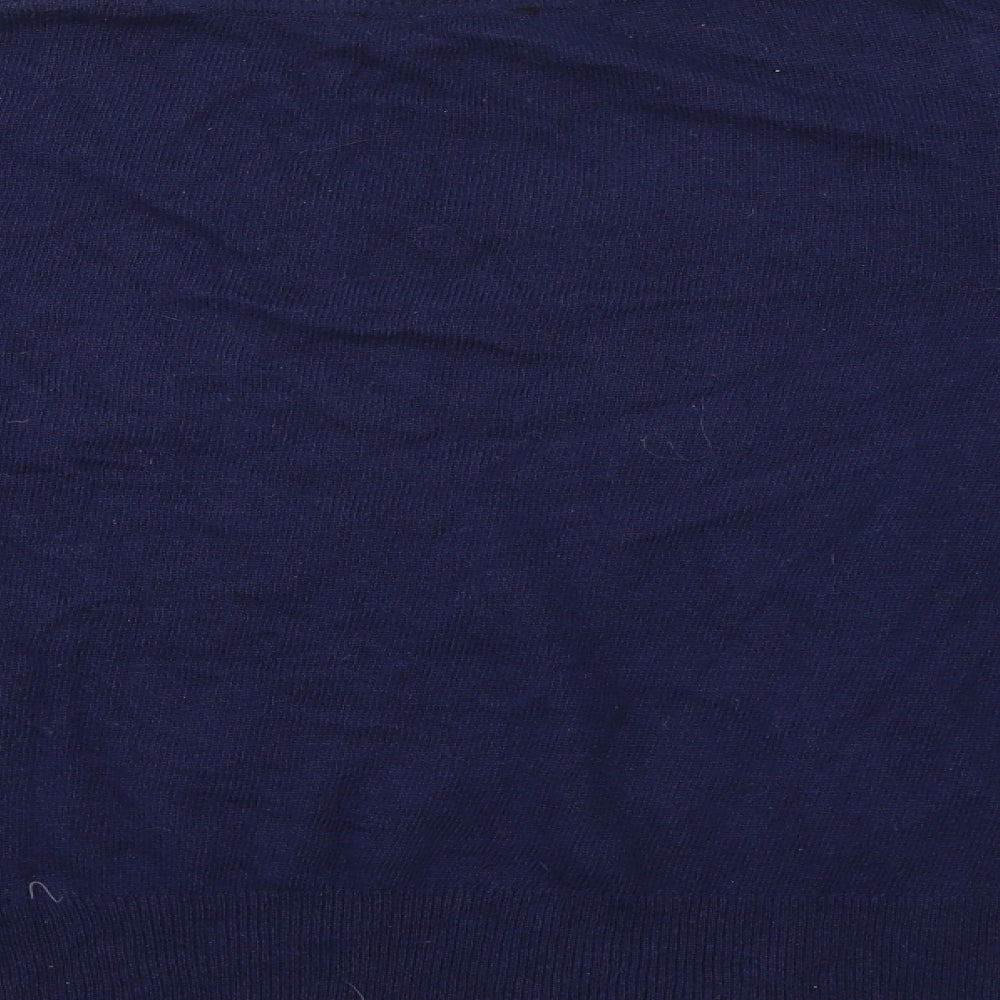 Marks & Spencer Womens Black Henley Jumper Size 16
