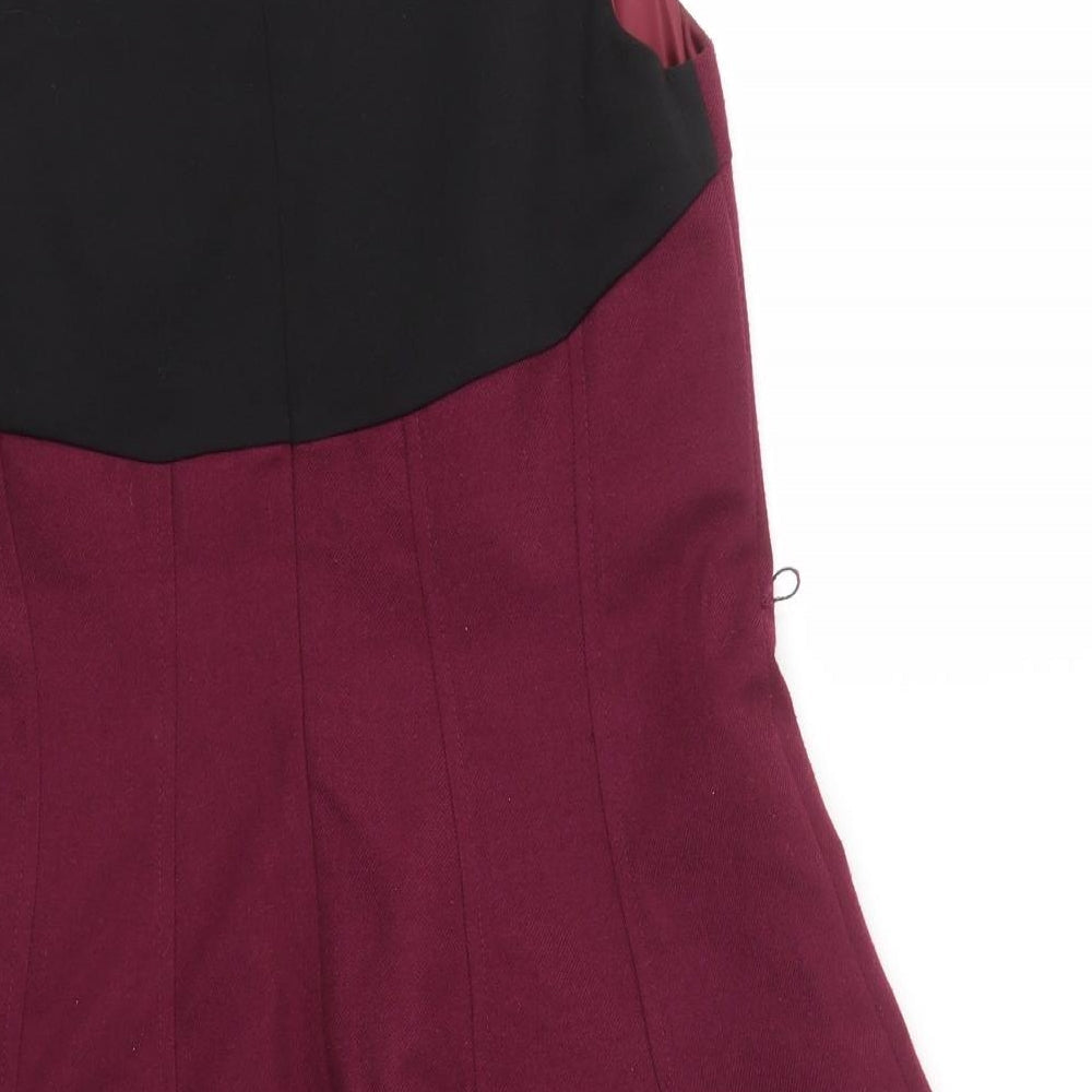 Oasis Womens Purple A-Line Size 10