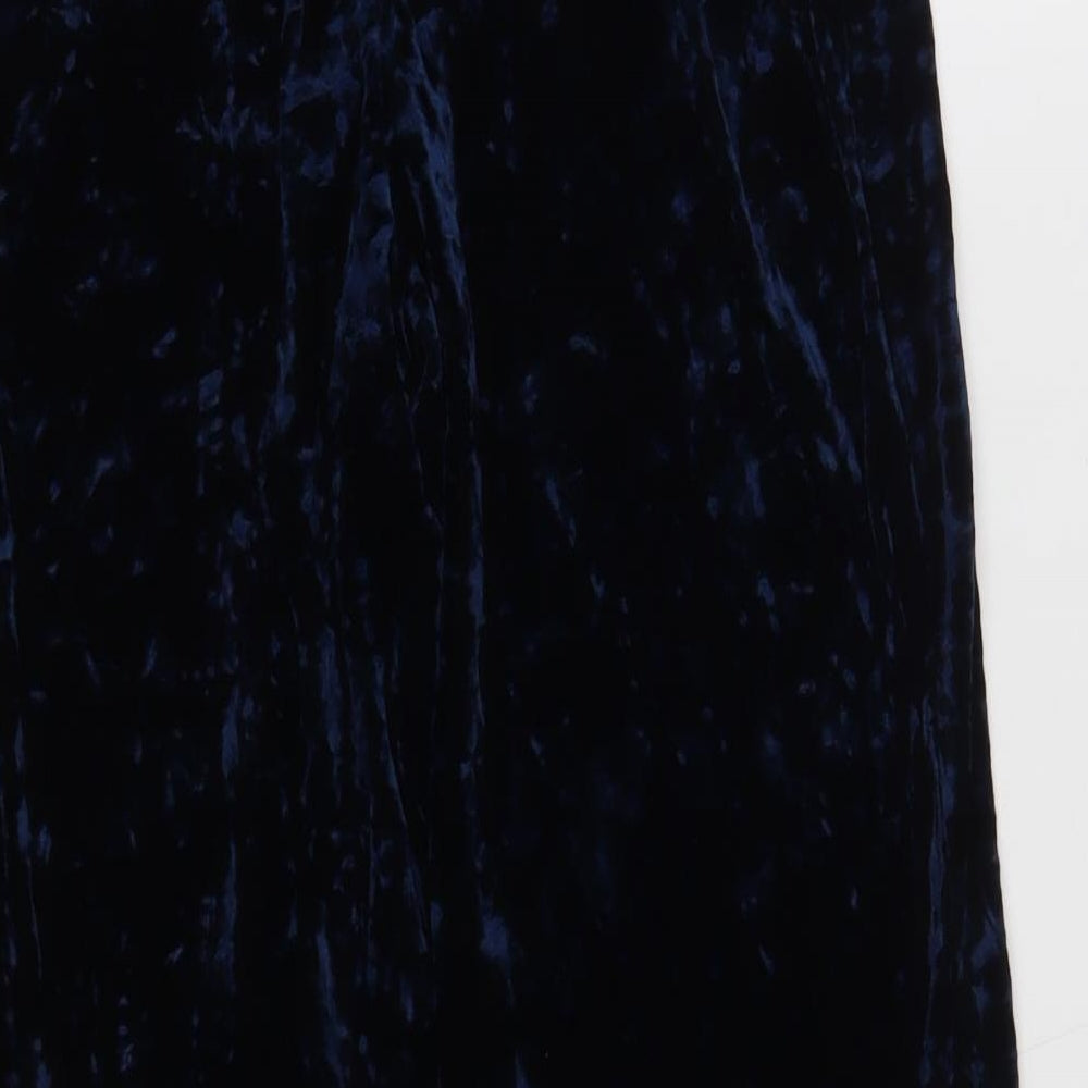 Marks & Spencer Womens Blue Trousers Size 12 L25 in