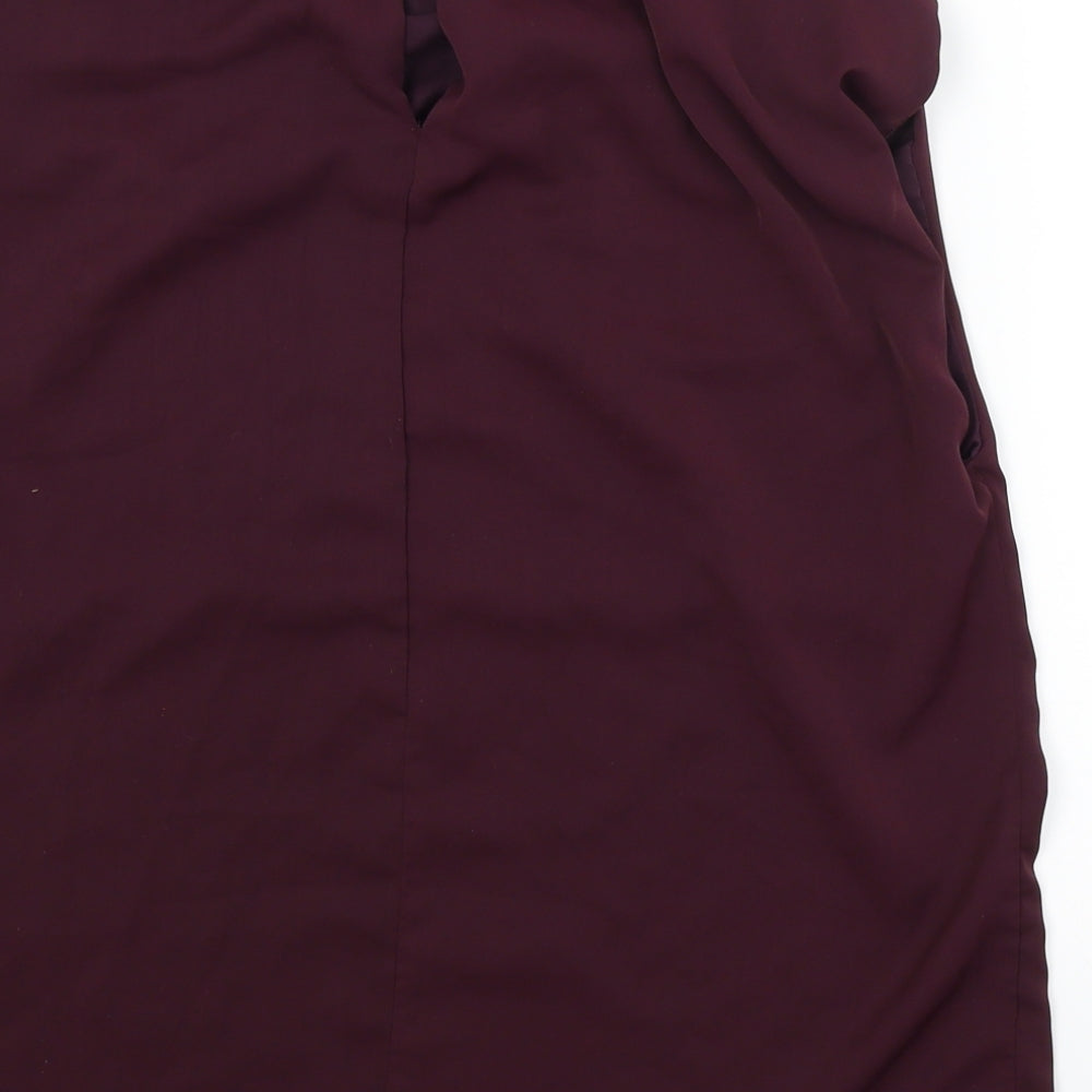 AX Paris Womens Purple Basic Blouse Size 10
