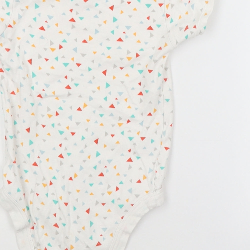 TU Baby White Geometric Babygrow One-Piece Size 18-24 Months