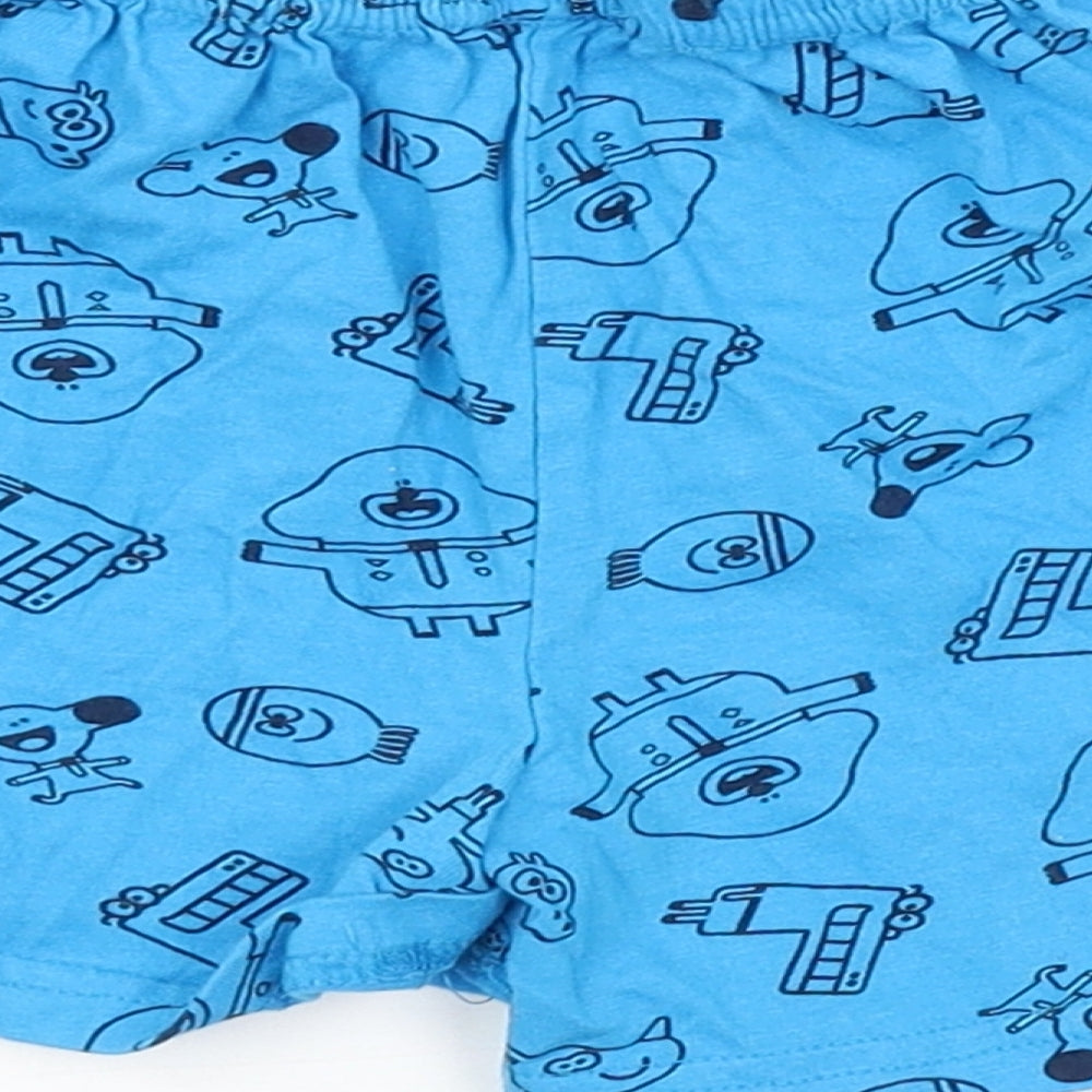 Preworn Baby Blue Argyle/Diamond Cropped Trousers Size 18-24 Months