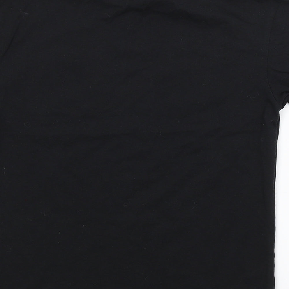 George Boys Black Basic T-Shirt Size 7-8 Years