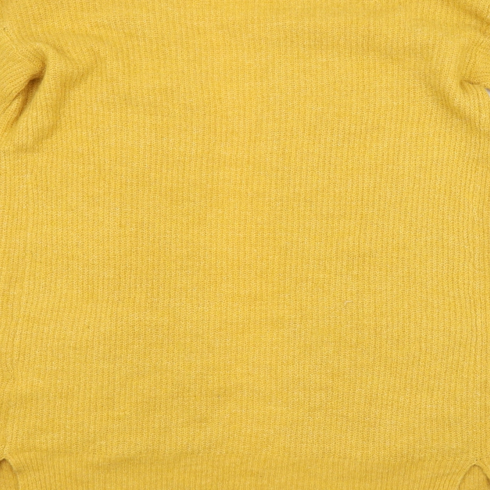 Avenue Womens Yellow Cardigan Jumper Size 8