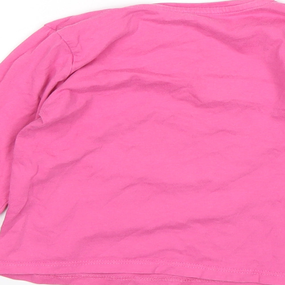 Nutmeg Girls Pink Top Pyjama Top Size 3-4 Years - Christmas
