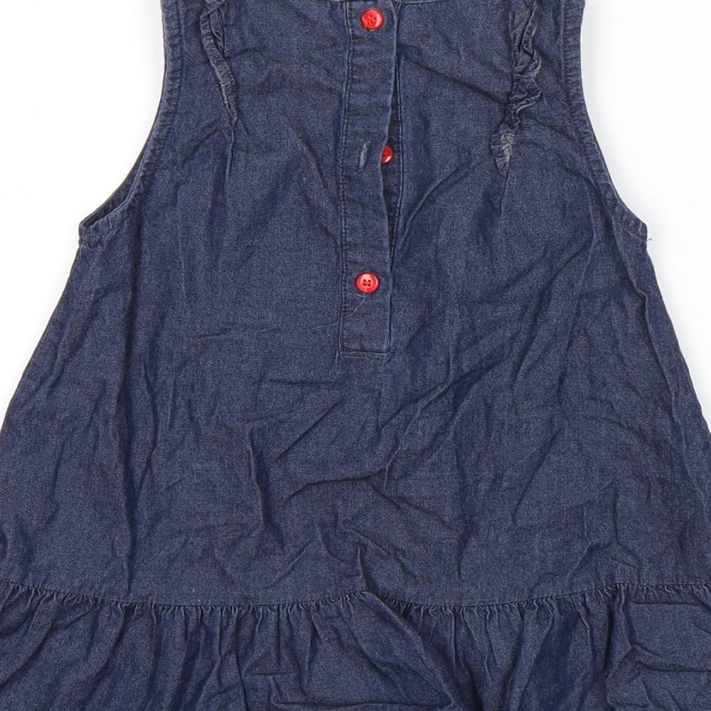 Miniclub Girls Blue Tank Dress Size 12-18 Months