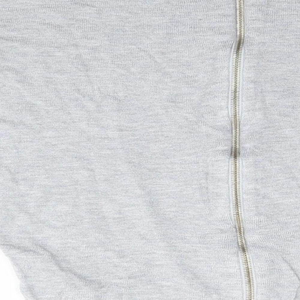 South Womens Grey Full Zip Jumper Size 8