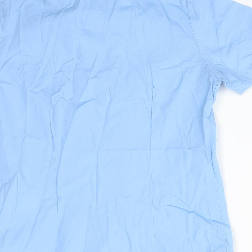 George Boys Blue Basic Button-Up Size 7-8 Years