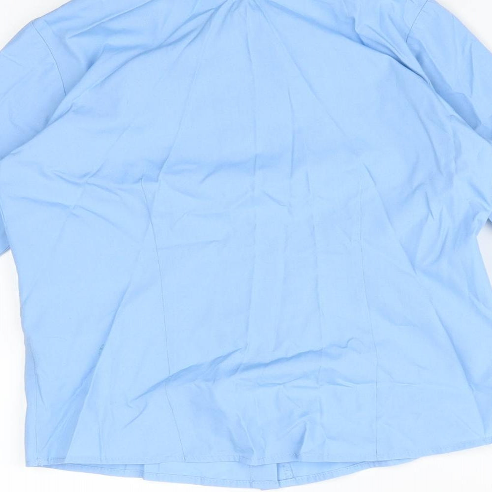 George Boys Blue Basic Button-Up Size 7-8 Years