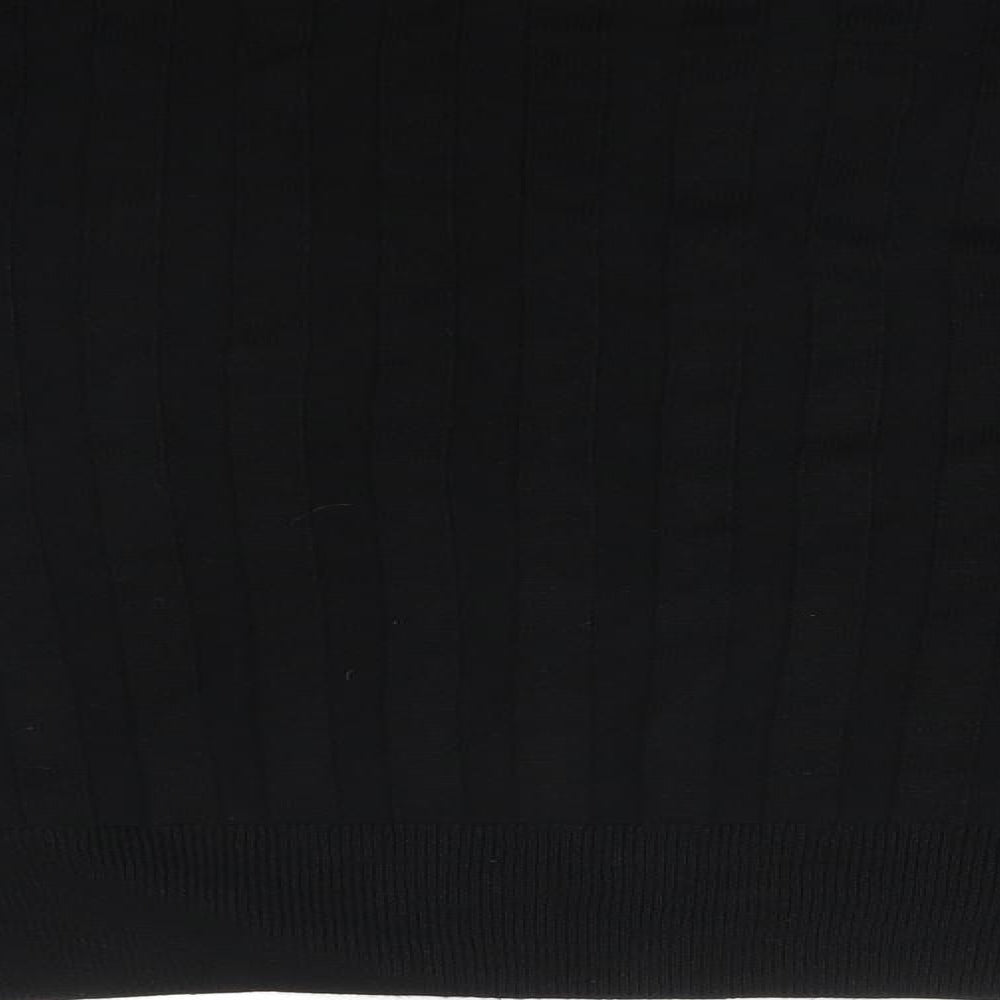 Topshop Womens Black Striped Basic T-Shirt Size S