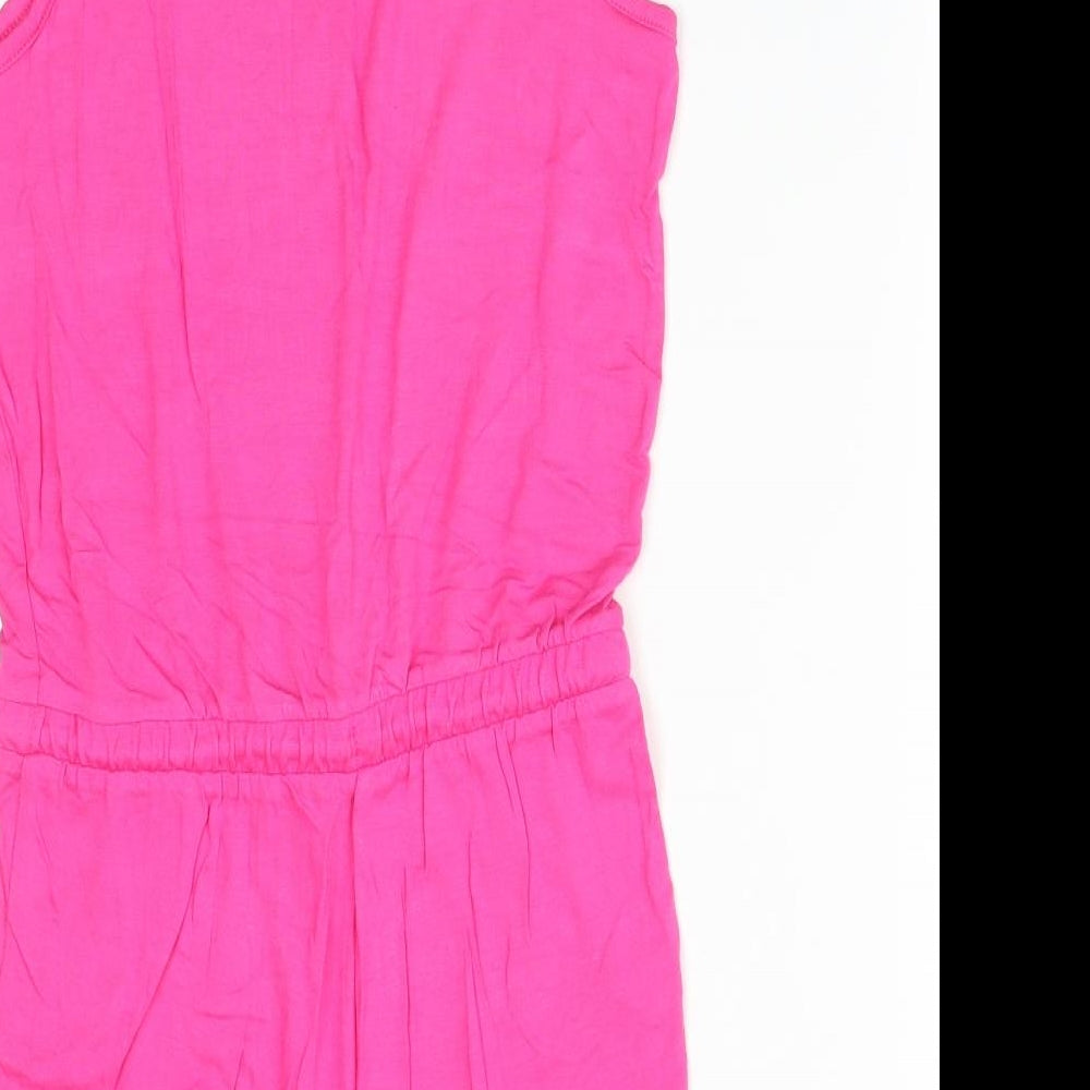 Marks & Spencer Girls Pink Playsuit One-Piece Size 10-11 Years