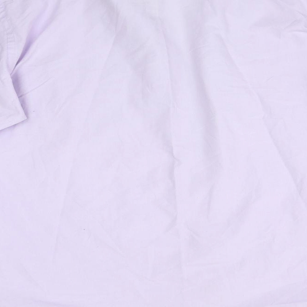 HUSTON HARBOUR Mens Purple Dress Shirt Size 40