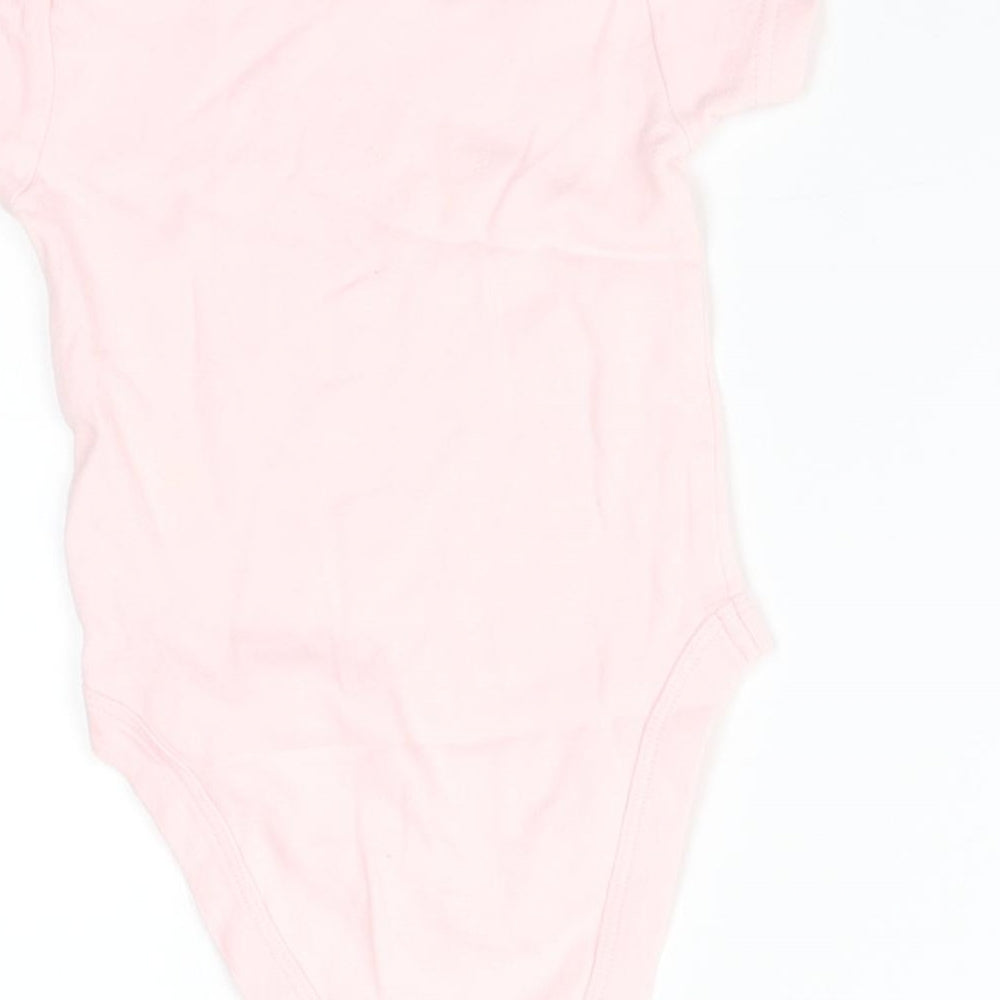 Next Girls Pink Babygrow One-Piece Size 6-9 Months