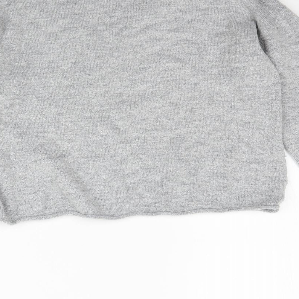 H&M Womens Grey Knit Pullover Jumper Size S
