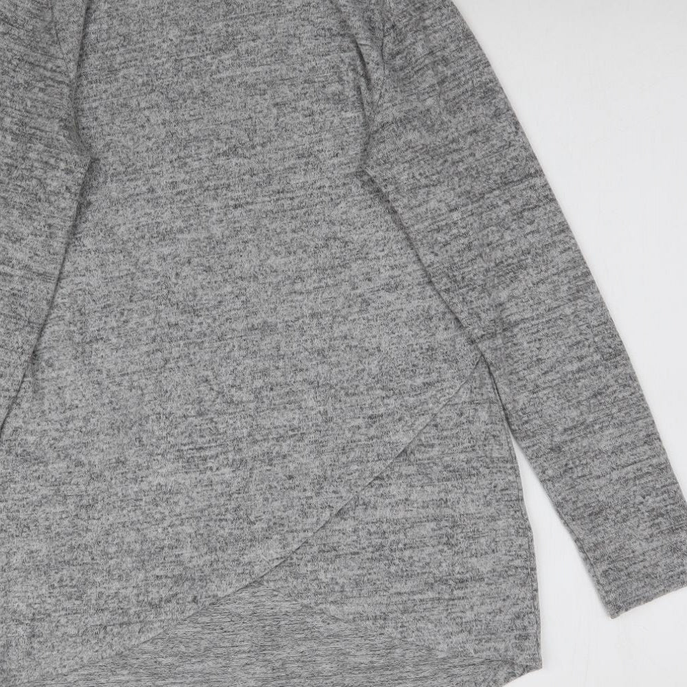 Peacocks Womens Grey Basic T-Shirt Size 8