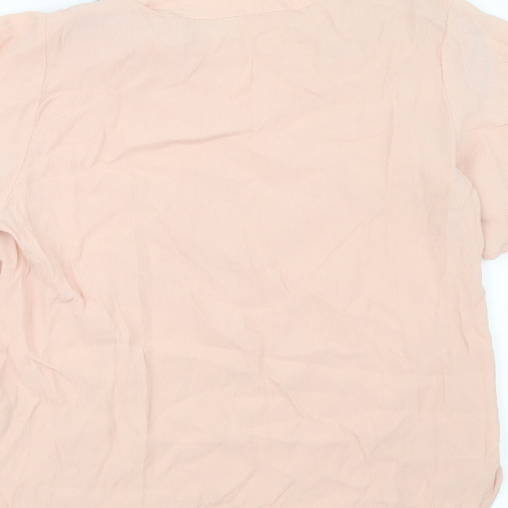 H&M Womens Pink Basic Blouse Size 10