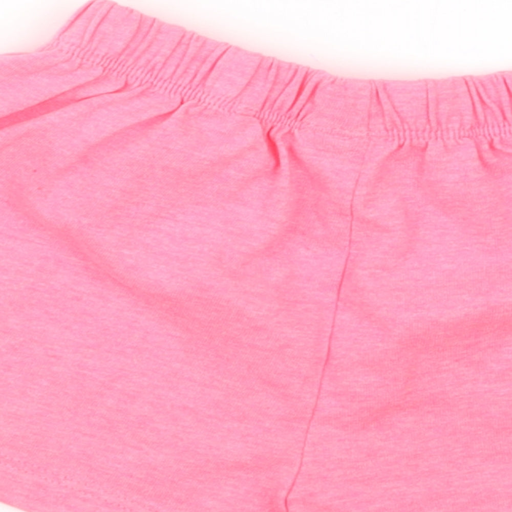 Next Girls Pink Cropped Trousers Size 12-18 Months
