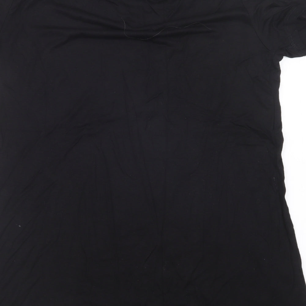 Lin H.C Womens Black Basic T-Shirt Size M