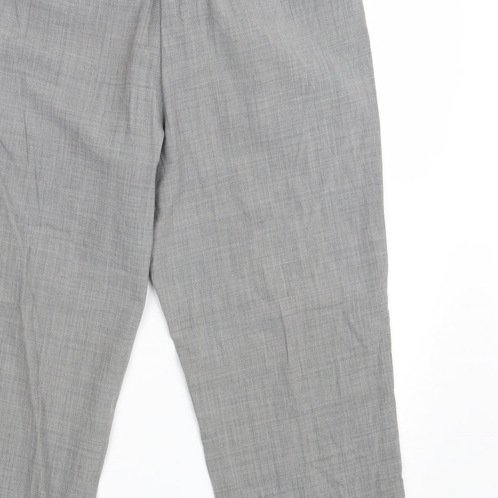 Ann Taylor Womens Grey Capri Trousers Size 10 L26 in