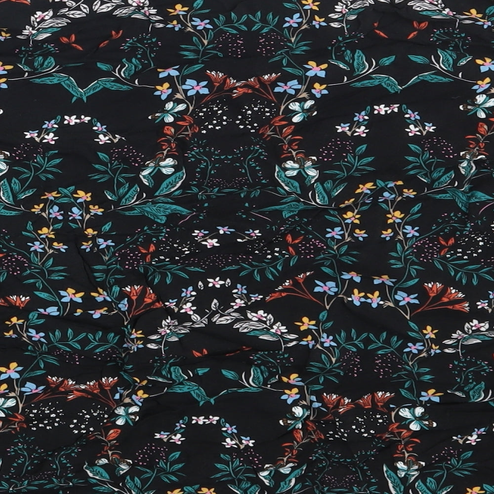 Bexleys Womens Black Floral Basic Blouse One Size