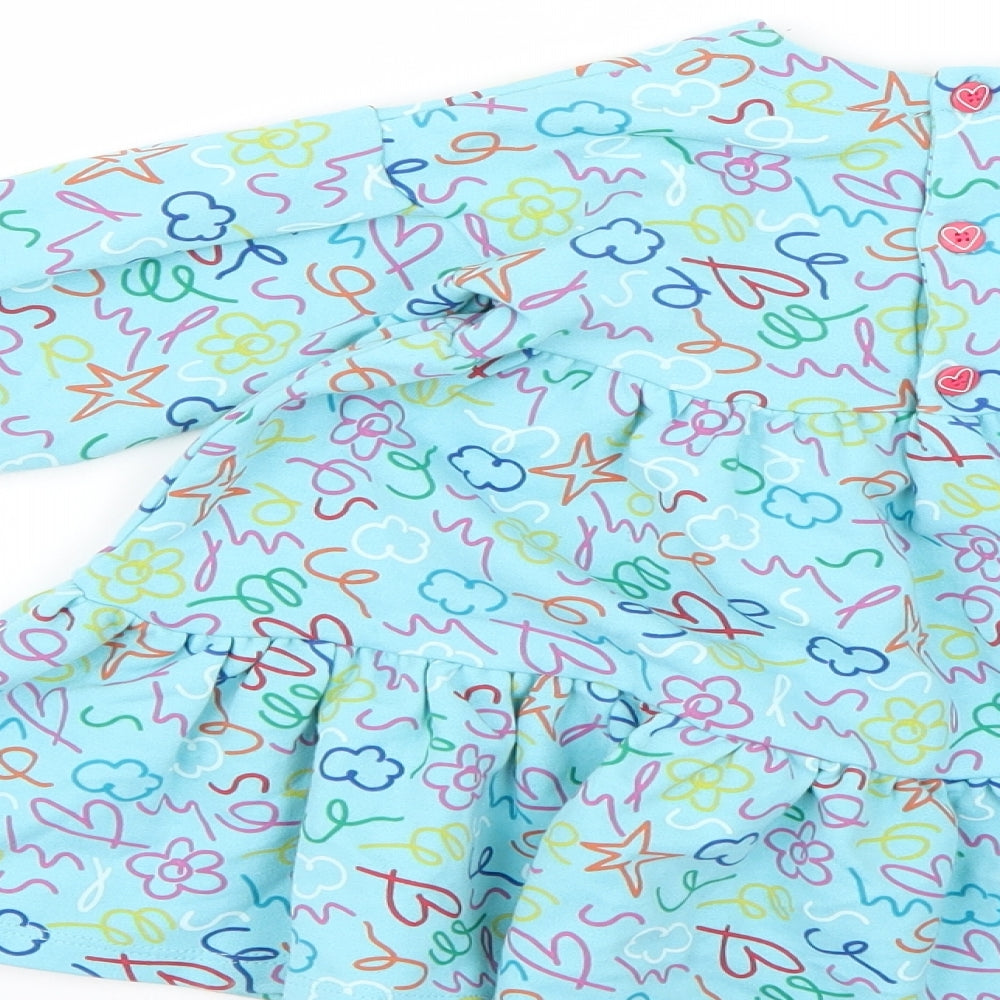Preworn Baby Multicoloured Geometric Fit & Flare Size 24 Months