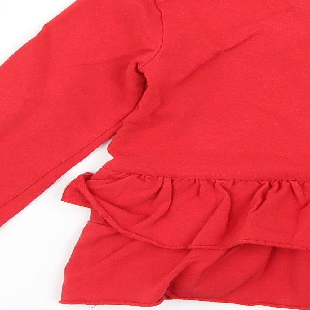 Preworn Girls Red Fit & Flare Size 4 Years