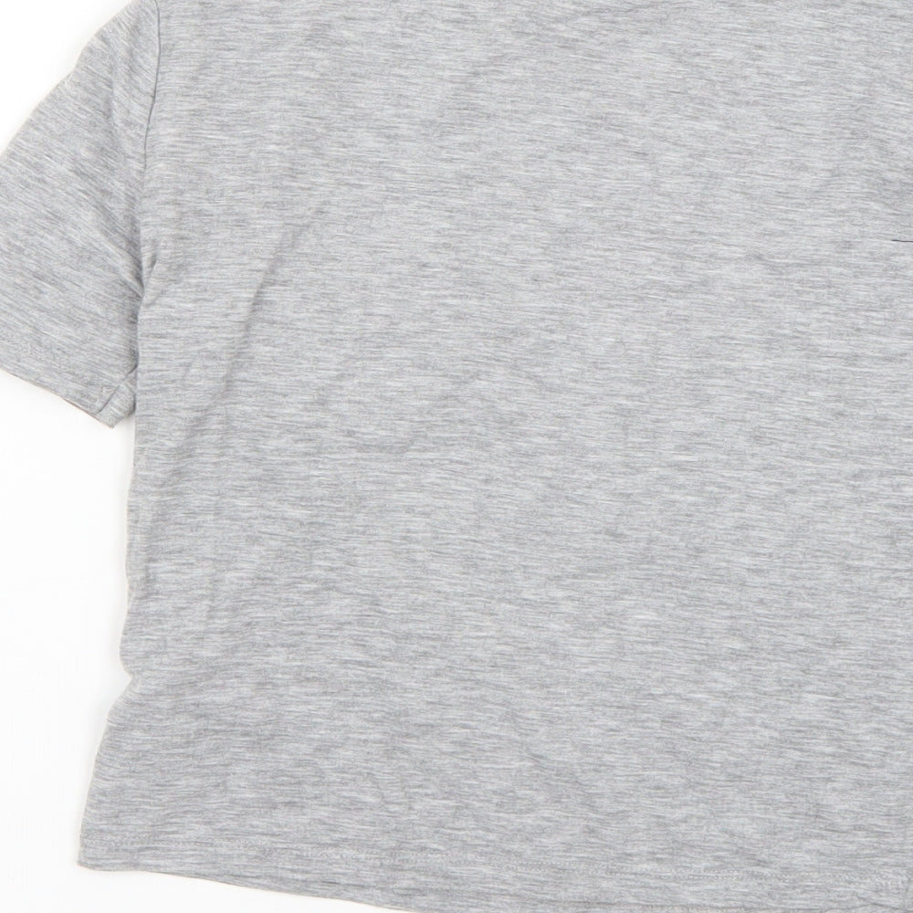 New Look Womens Grey Basic T-Shirt Size 6