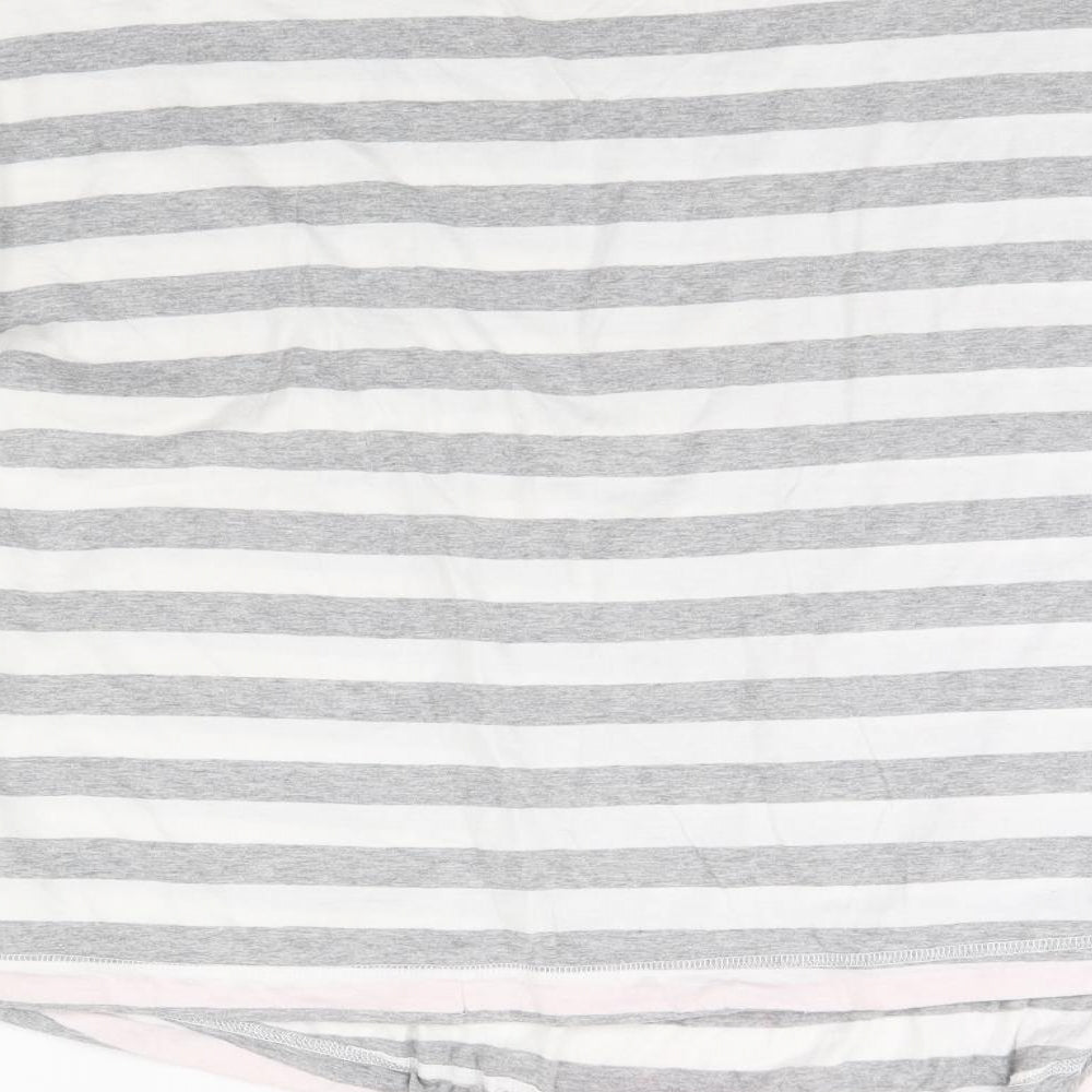 Pretty secrets Womens Grey Striped Pullover Jumper Size 20