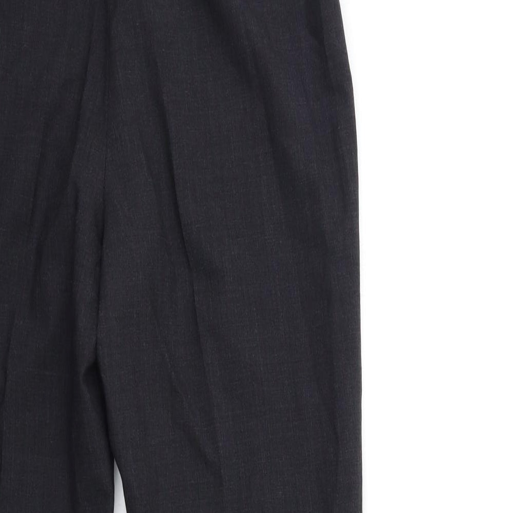 Uniform Experiment Womens Black Trousers Size 10 L27 in